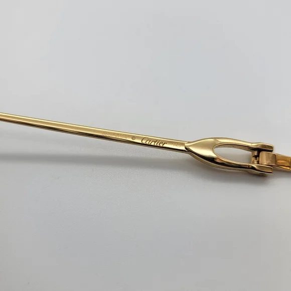 Cartier Men's Gold Frame Glasses with Black Accents - Picture 6 of 10